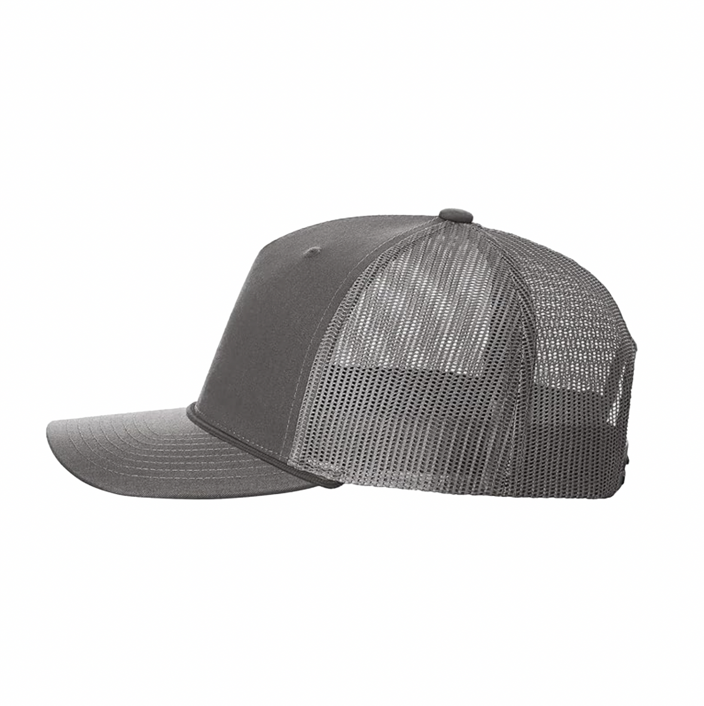 Cross Hat Curved + Rope - Grey