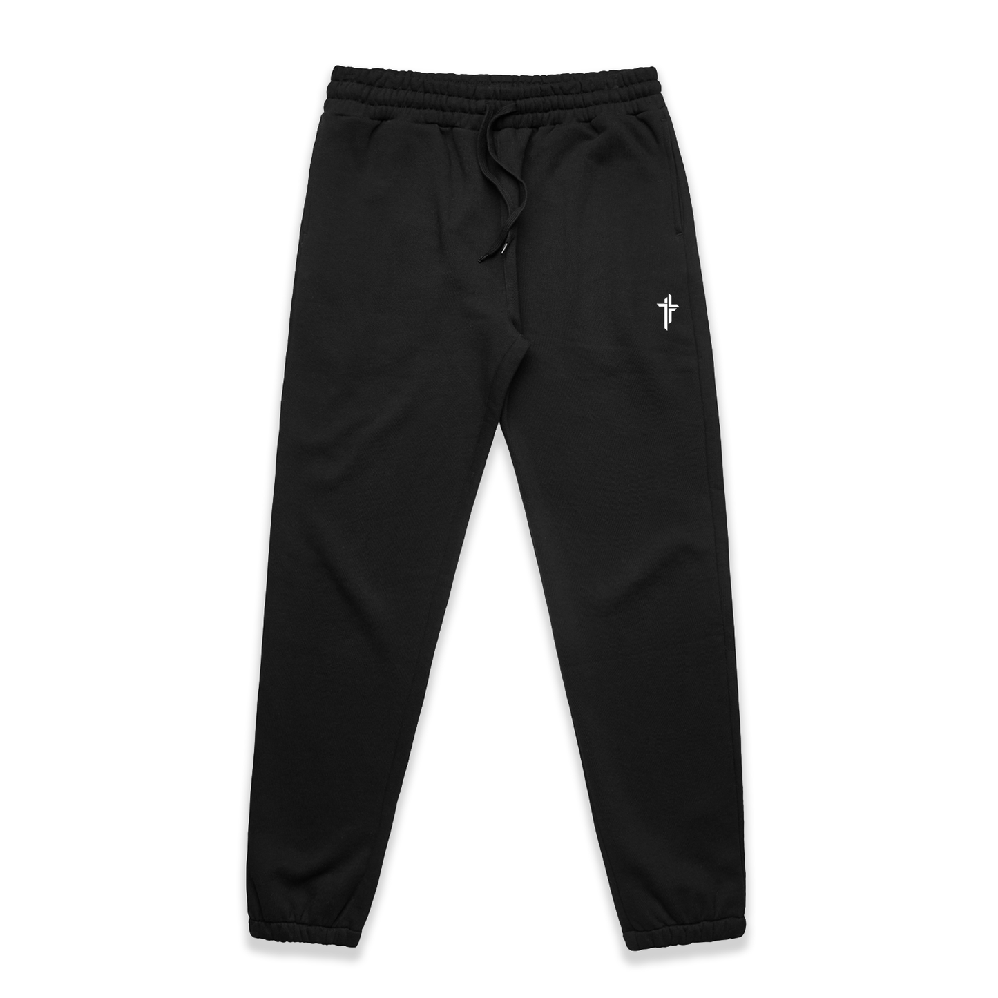Cross Fleece Jogger - Black