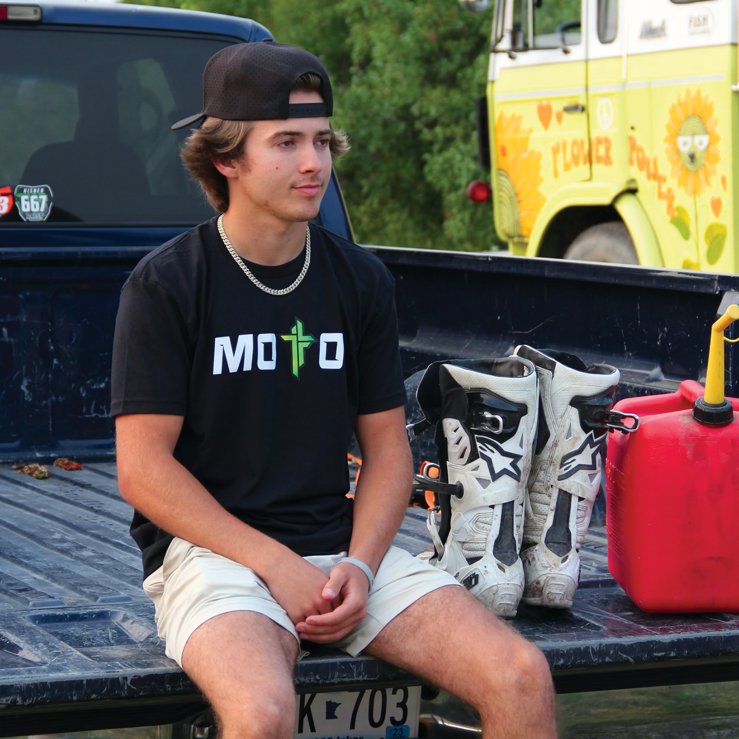 Moto Tee 1.0 - GREEN/BLK
