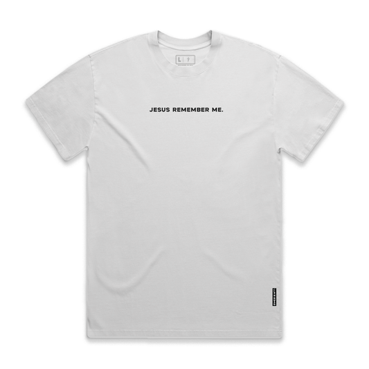 Oversized JRM Tee - Faded White