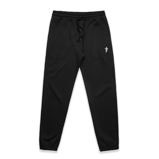 Cross Fleece Jogger  - Black