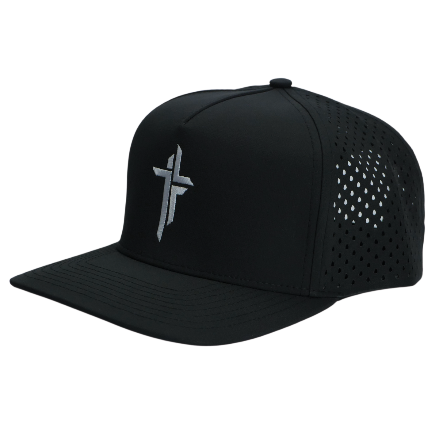 Premium Cross Hat (Curved) - Black