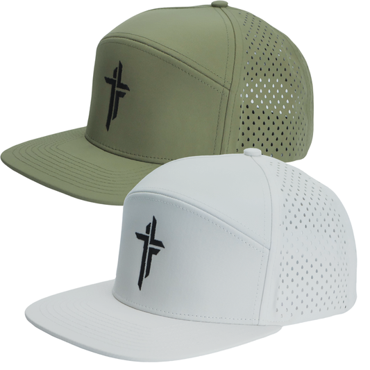Olive+White Flatbill